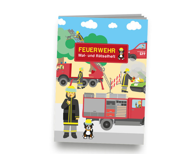 Kleines Mal- und Rätselheft - Feuerwehr