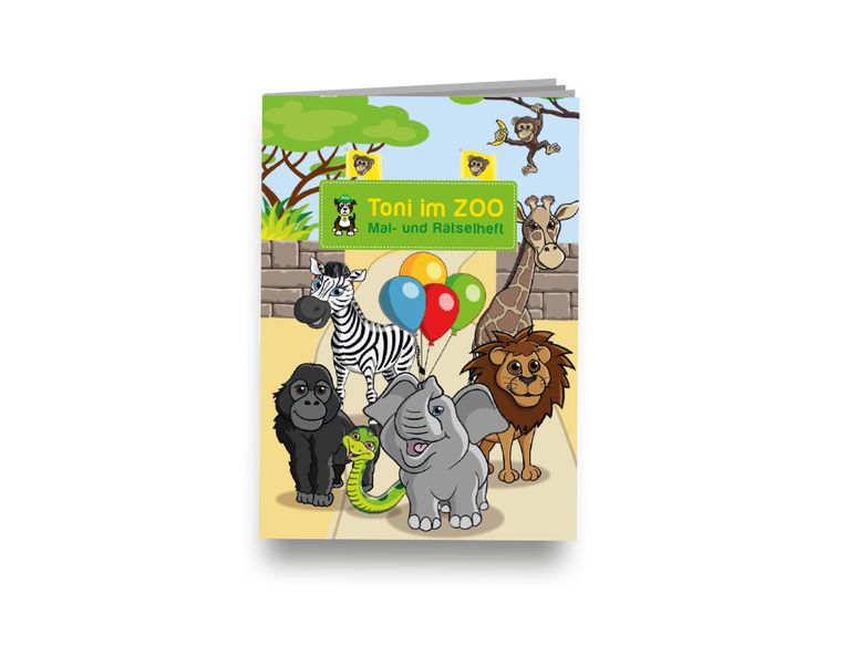 Kleines Mal- und Rätselheft - Zoo