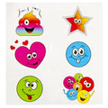 Bunte Smiley-Tattoos